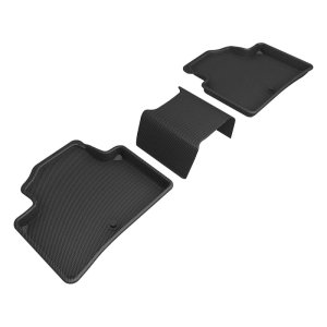 Genesis Gv70 Floor Mats - Rear - 3D MAXpider - KAGU Series - Black - `22-`24
